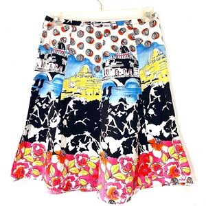 Fun Vacation A-line Skirt. Size 8